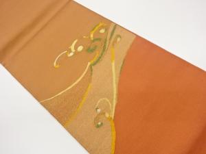 金通し荒波模様織出し袋帯